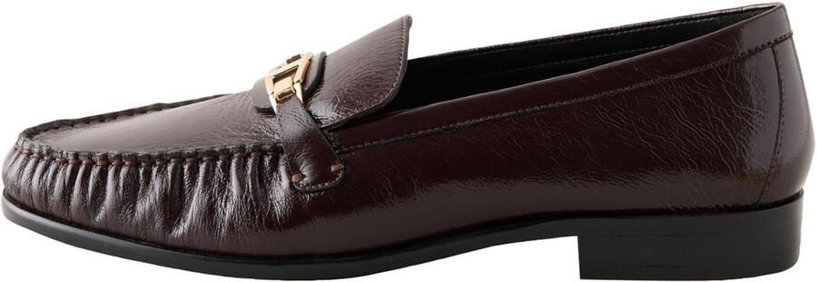 Next Dames Forever Comfort leren loafers met rand Rood