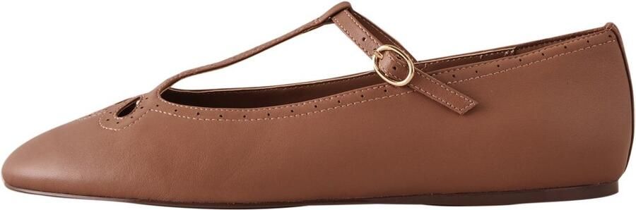 Next Dames Forever Comfort leren Mary Jane-schoenen Bruin