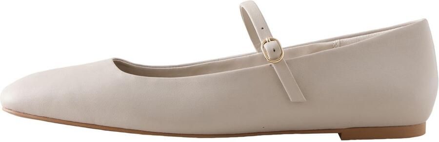 Next Dames Forever Comfort leren Mary Jane-schoenen met vierkante neus Crème