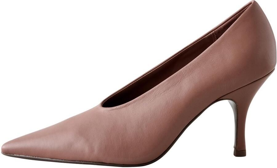 Next Dames Forever Comfort leren pumps met uitsnijdingen Huidkleur