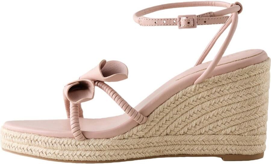 Next Dames Forever Comfort leren sleehakken met tulpen Huidkleur