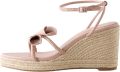 Next Dames Forever Comfort leren sleehakken met tulpen Huidkleur - Rose