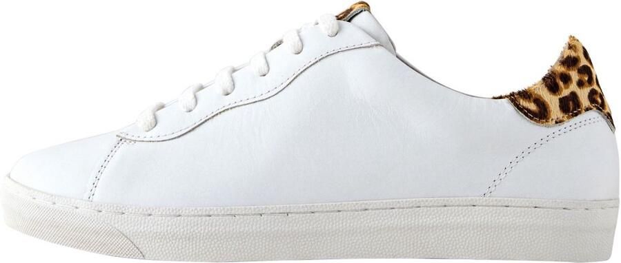 Next Dames Forever Comfort leren vetersneakers Wit
