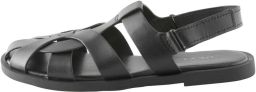 Next Dames Forever Comfort leren vissersballerina's Zwart