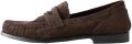 Next Dames Forever Comfort leren zadelloafers met franjes Bruin - Bruin