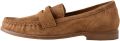 Next Dames Forever Comfort leren zadelloafers met franjes Bruin - Tan