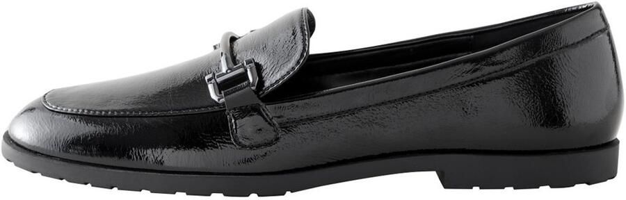 Next Dames Forever Comfort loafers met metalen rand en brede pasvorm Zwart