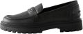 Next Dames Forever Comfort loafers met stevige zool Dierenprint - Zwart