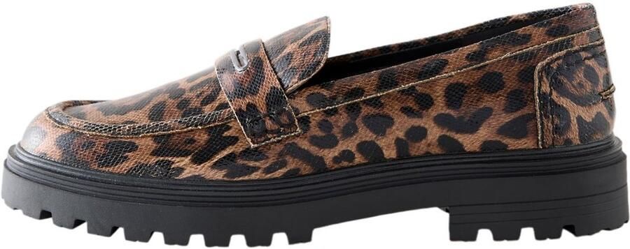 Next Dames Forever Comfort loafers met stevige zool Dierenprint