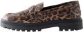 Next Dames Forever Comfort loafers met stevige zool Dierenprint - Bruin