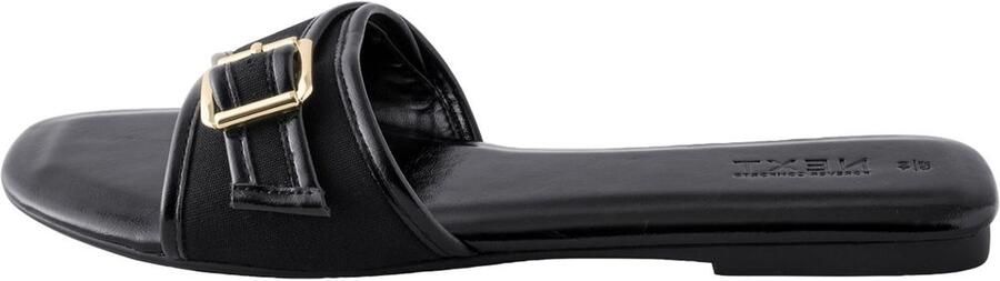 Next Dames Forever Comfort muiltjes met gespdetail Zwart