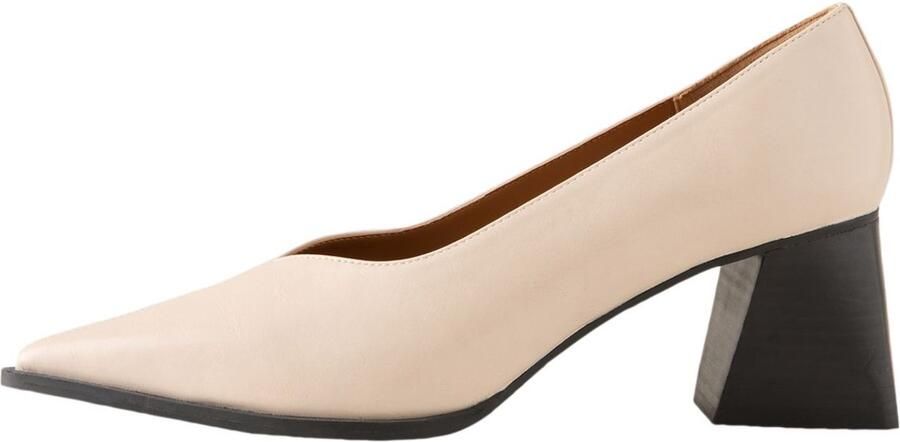 Next Dames Forever Comfort pumps met blokhak en puntige neus Crème