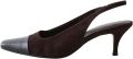 Next Dames Forever Comfort pumps met hielbandje en neusbescherming Huidkleur - Chocolate/Bruin