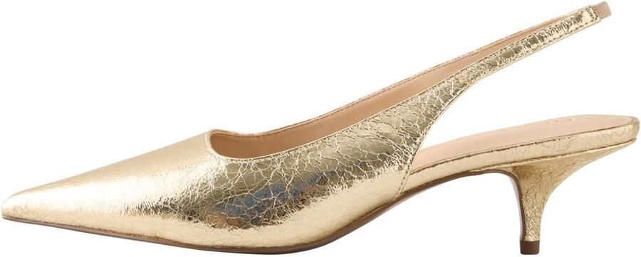 Next Dames Forever Comfort pumps met lage gegolfde hak en hielbandje Goud