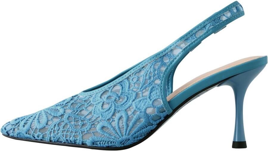 Next Dames Forever Comfort pumps met spitse neus kant en hielbandje Blauw