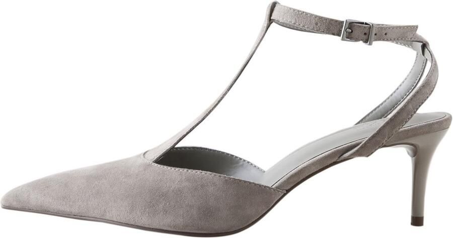 Next Dames Forever Comfort pumps met T-staaf en puntige neus Grijs