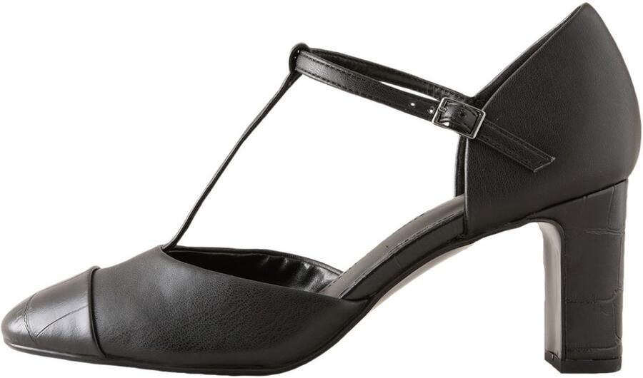 Next Dames Forever Comfort pumps met T-staaf en tweedelige hakken Zwart