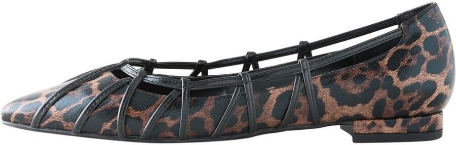 Next Dames Forever Comfort puntige ballerina's met rasterpatroon Dierenprint