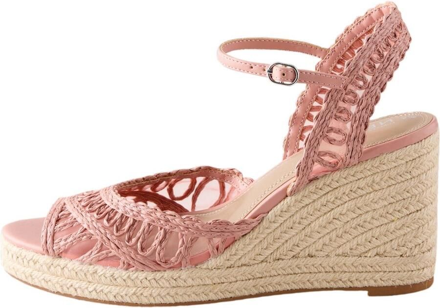 Next Dames Forever Comfort raffia sleehakken met open neus Roze