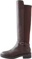 Next Dames Forever Comfort ruiterregenlaarzen met knoop Bruin - Chocoladebruin