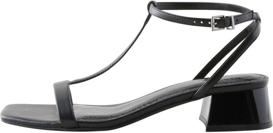 Next Dames Forever Comfort sandalen met bandjes lage blokhak en extra brede pasvorm Zwart