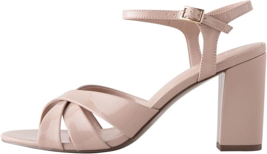 Next Dames Forever Comfort sandalen met blokhakken Huidkleur