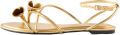 Next Dames Forever Comfort sandalen met gekruiste bandjes Goud - Goud