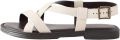 Next Dames Forever Comfort sandalen met kruisbandjes Crème - Wit