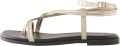 Next Dames Forever Comfort sandalen met kruisbandjes Metallic - Goud