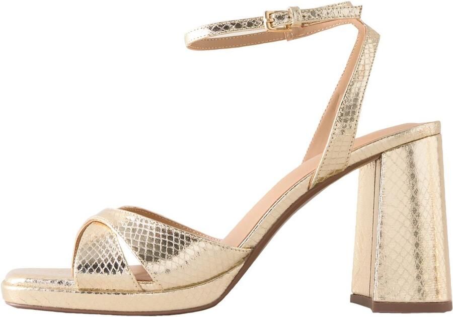 Next Dames Forever Comfort sandalen met plateauzool Goud