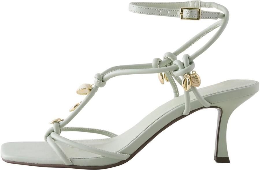 Next Dames Forever Comfort sandalen met vierkante neus bedel en bandjes Groen