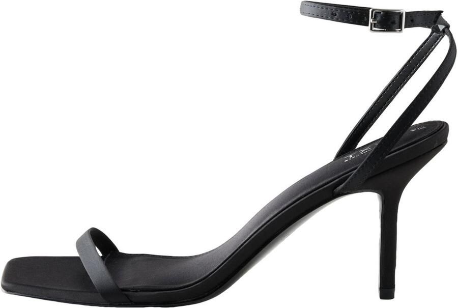 Next Dames Forever Comfort sandalen met vierkante neus en hoge hak Zwart