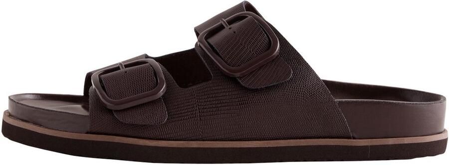 Next Dames Forever Comfort sandalen met voetbed en dubbele bandjes Bruin
