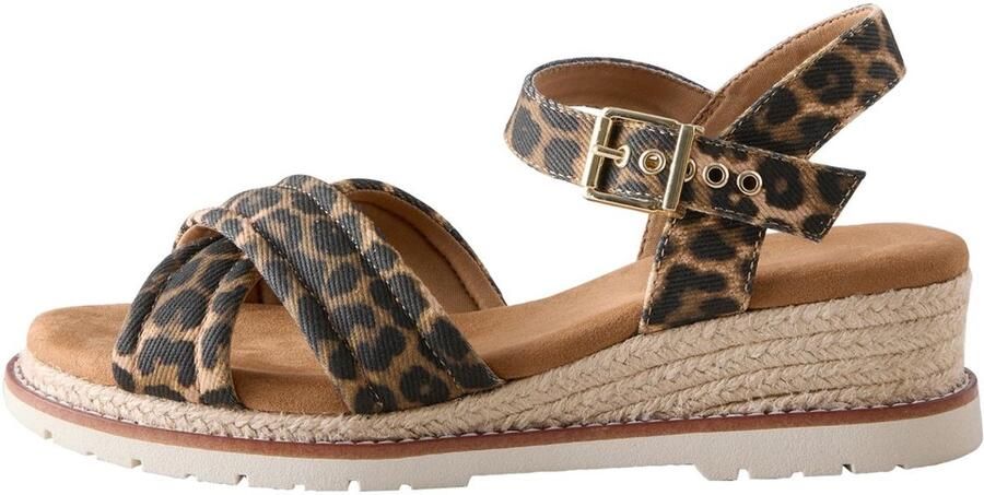 Next Dames Forever Comfort sleehakken en gekruiste bandjes Dierenprint