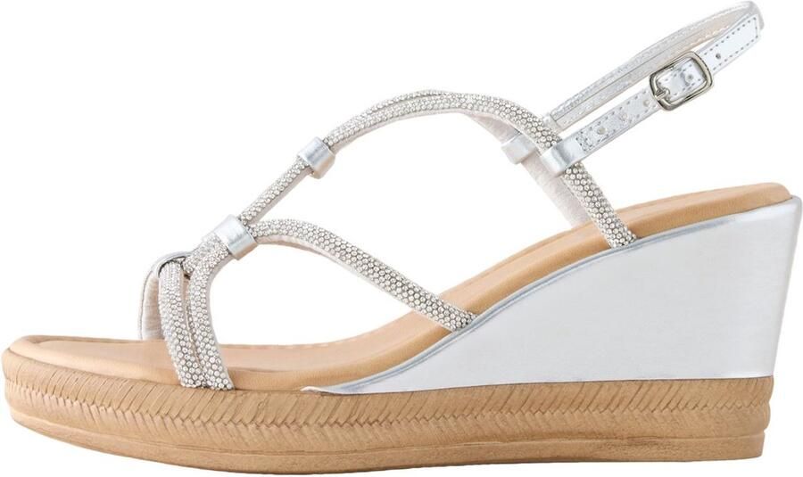 Next Dames Forever Comfort sleehakken met siersteentjes Metallic