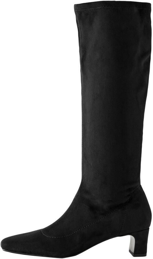 Next Dames Forever Comfort soklaarzen tot op de knie met hoekige neus Zwart