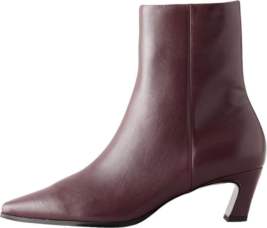 Next Dames Forever Comfort suède enkellaarzen met beitelvormige hak Rood