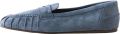 Next Dames Forever Comfort suède loafers met franjes Blauw - Blauw