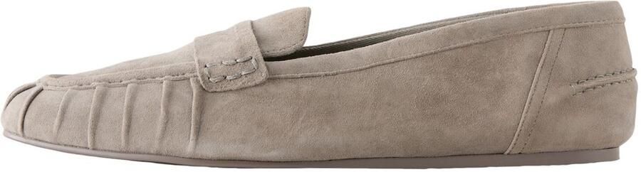 Next Dames Forever Comfort suède loafers met franjes Groen