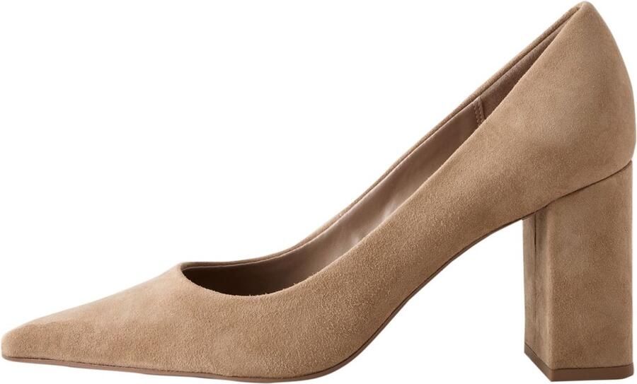 Next Dames Forever Comfort suède pumps met blokhak Bruin