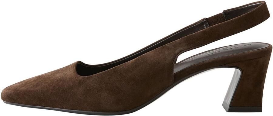Next Dames Forever Comfort suède pumps met blokhak en hielbandje Bruin