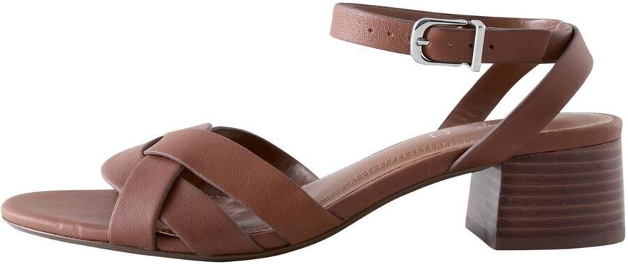 Next Dames Forever Comfort suède sandalen met blokhak Bruin