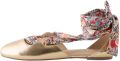 Next Dames Forever Comfort tweedelige ballerina's met strik Goud - Goud
