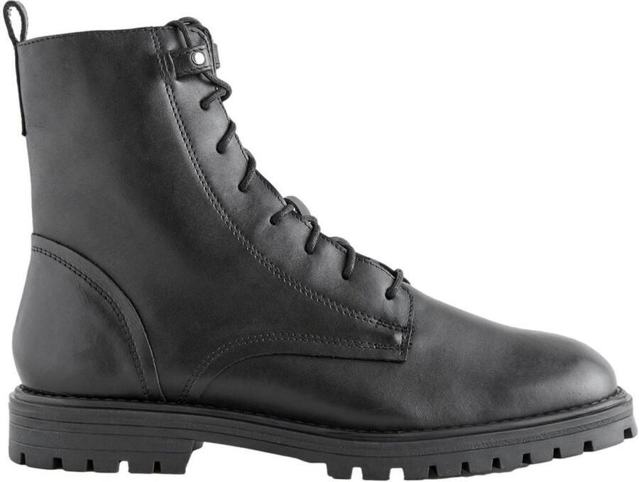 Next Dames Forever Comfort vierkante neus veterlaarzen met extra brede pasvorm Zwart