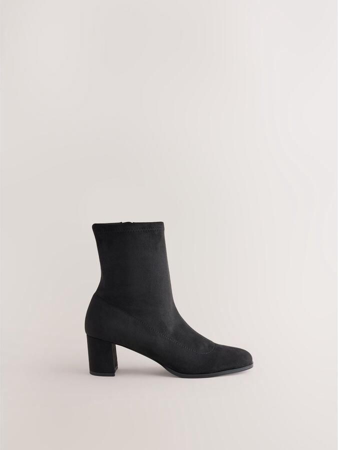 Next Dames Forever Comfort zachte enkkellaarzen met ronde teen Zwart
