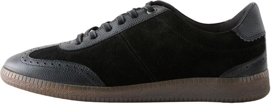 Next Dames Leren brogue sneakers met veters Zwart
