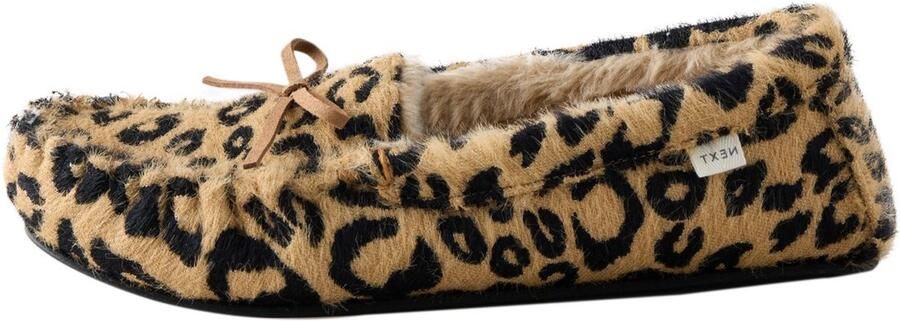 Next Dames Moccasinpantoffels met dierenmotief Dierenprint