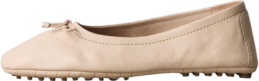 Next Dames N. Premium leren ballerina's Crème