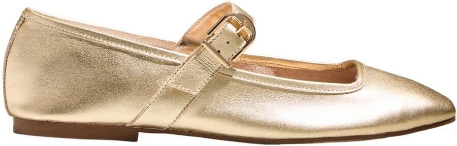 Next Dames N. Premium suède Mary Jane-schoenen Goud - Foto 1