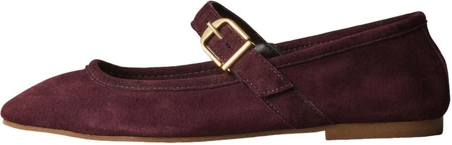 Next Dames N. Premium suède Mary Jane-schoenen Paars